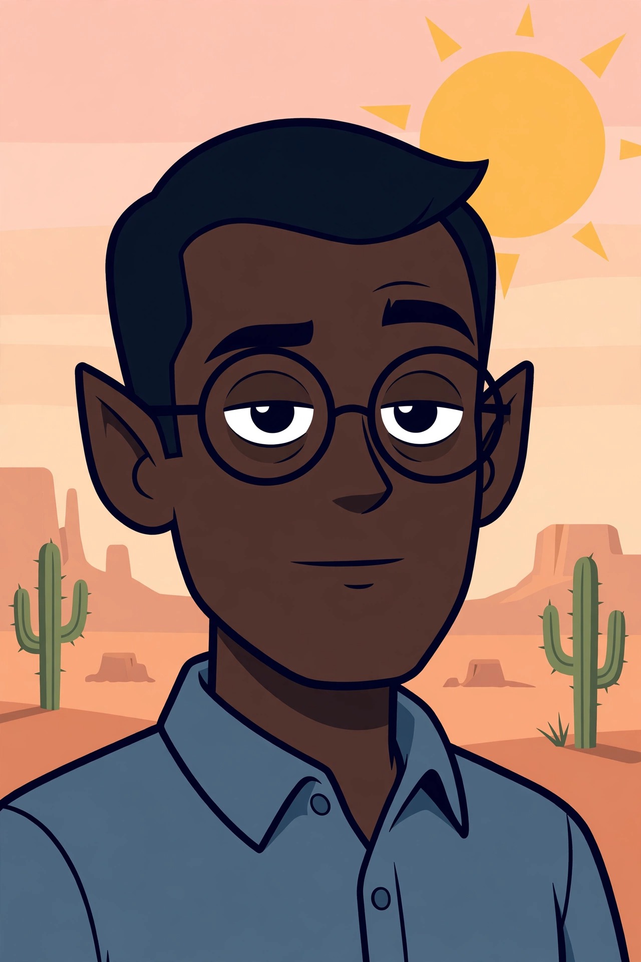 Andrew Iver, drawn portrait